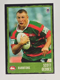 NRL 2004 Daily Telegraph | Base Card #116 | Scott Geddes | South Sydney Rabbitohs