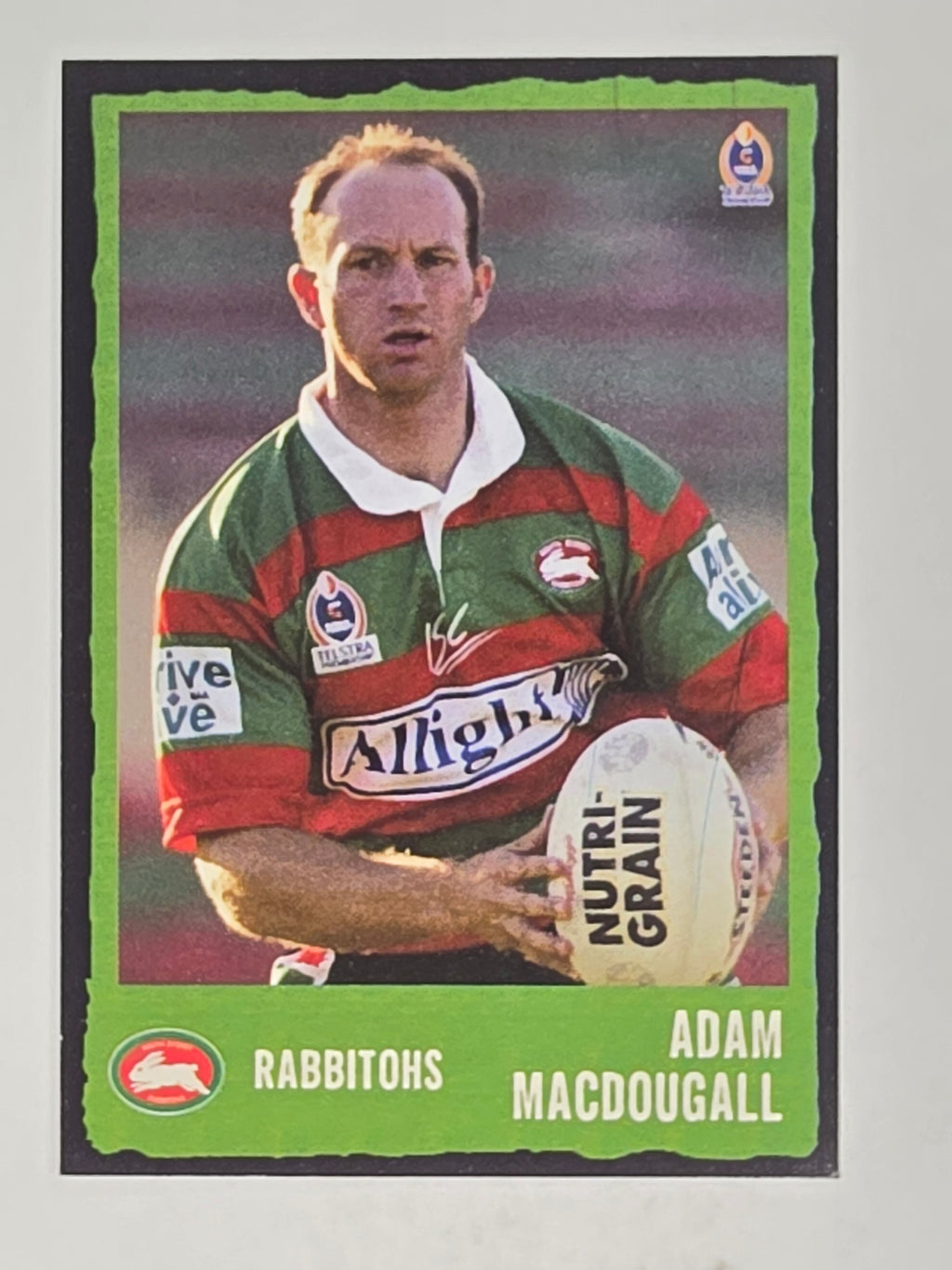 NRL 2004 Daily Telegraph | Base Card #120 | Adam MacDougall | South Sydney Rabbitohs