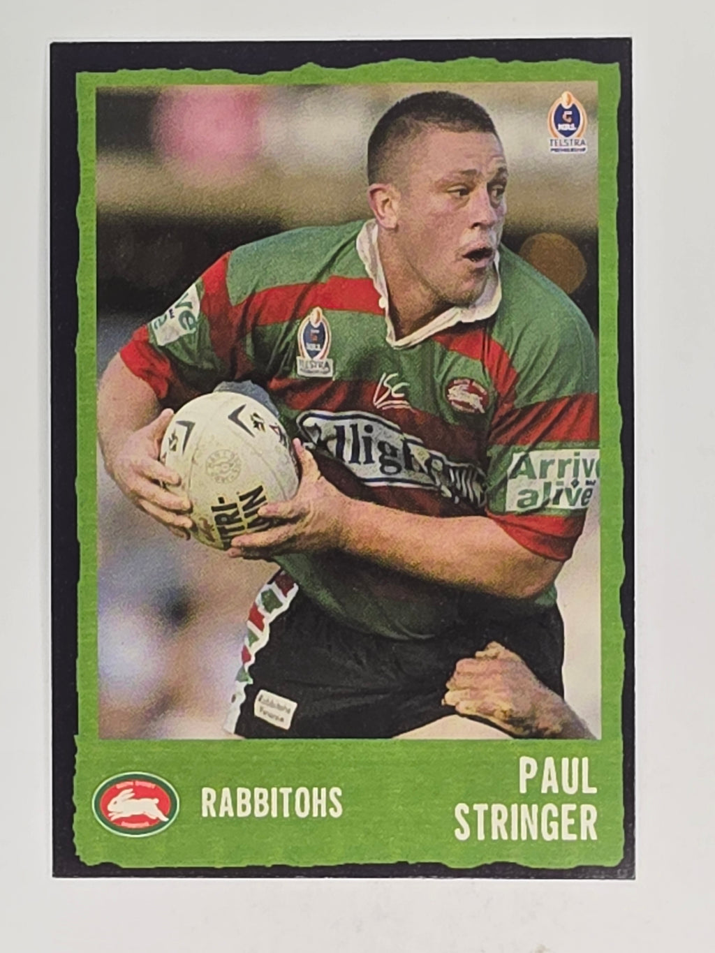 NRL 2004 Daily Telegraph | Base Card #122 | Paul Stringer | South Sydney Rabbitohs