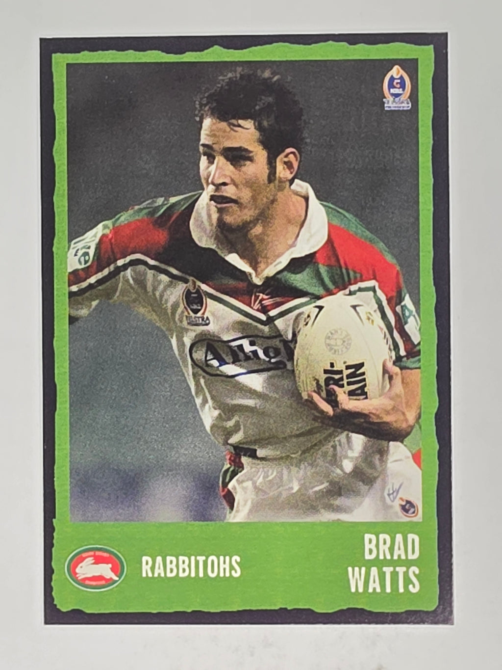 NRL 2004 Daily Telegraph | Base Card #127 | Brad Watts | South Sydney Rabbitohs
