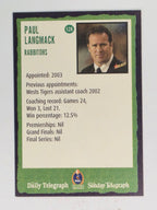 NRL 2004 Daily Telegraph | Base Card #128 | Paul Langmack | South Sydney Rabbitohs