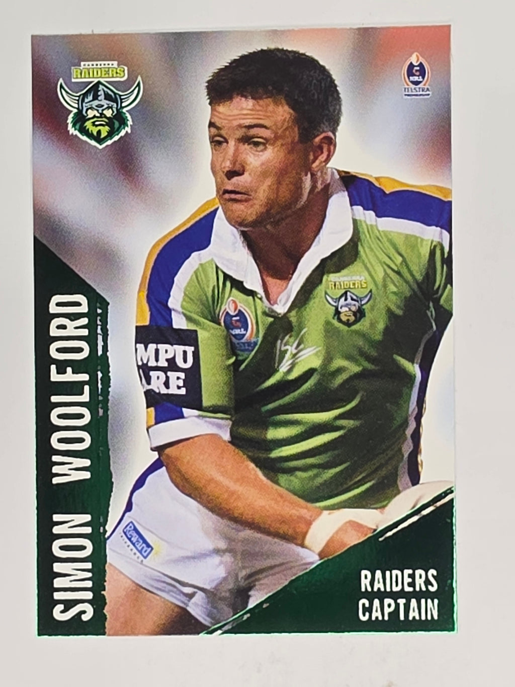 NRL 2004 Daily Telegraph | Base Card #130 | Simon Woolford | Canberra Raiders