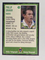 NRL 2004 Daily Telegraph | Base Card #134 | Phillip Graham | Canberra Raiders