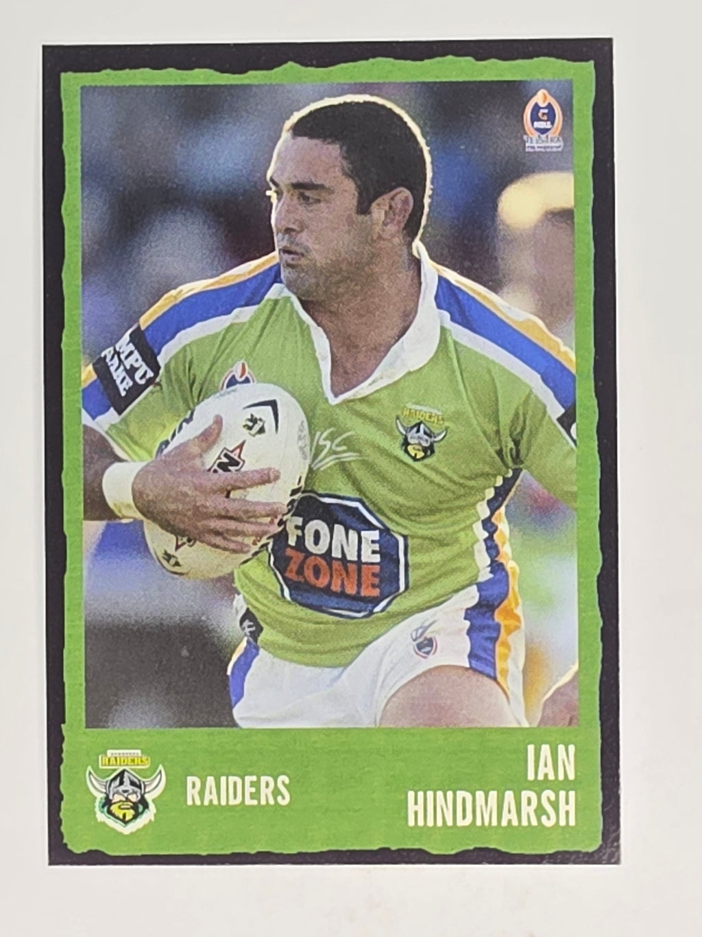 NRL 2004 Daily Telegraph | Base Card #135 | Ian Hindmarsh | Canberra Raiders