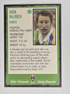 NRL 2004 Daily Telegraph | Base Card #137 | Mark McLinden | Canberra Raiders