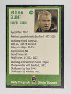 NRL 2004 Daily Telegraph | Base Card #144 | Matthew Elliott | Canberra Raiders