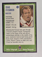 NRL 2004 Daily Telegraph | Base Card #150 | Craig Fitzgibbon | Sydney Roosters