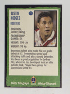 NRL 2004 Daily Telegraph | Base Card #152 | Justin Hodges | Sydney Roosters