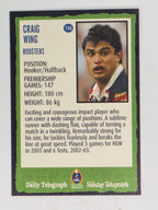 NRL 2004 Daily Telegraph | Base Card #156 | Craig Wing | Sydney Roosters