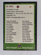 NRL 2004 Daily Telegraph | Base Card #161 | Manly Warringah Sea Eagles Logo