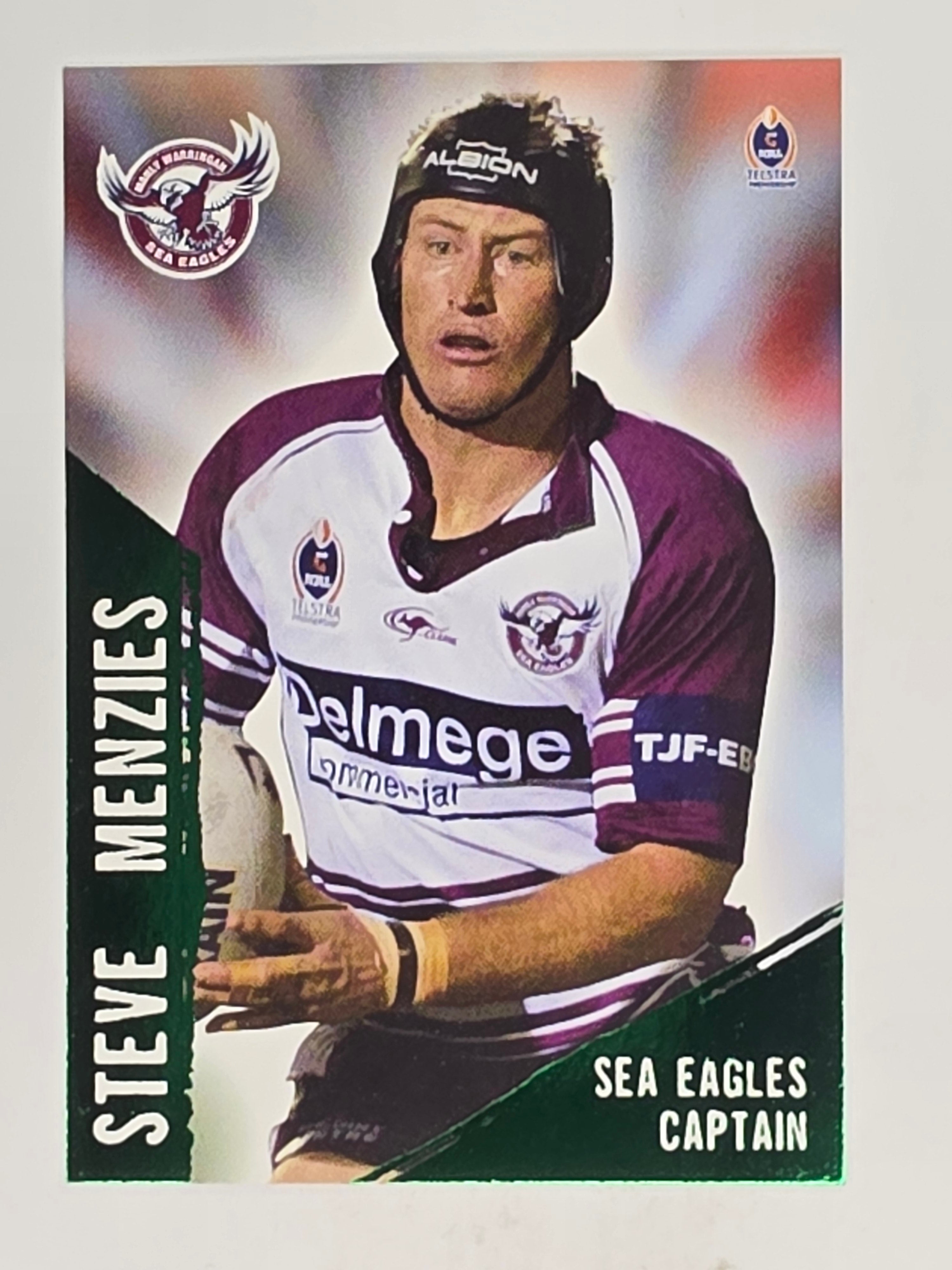 NRL 2004 Daily Telegraph | Base Card #162 | Steve Menzies | Sea Eagles