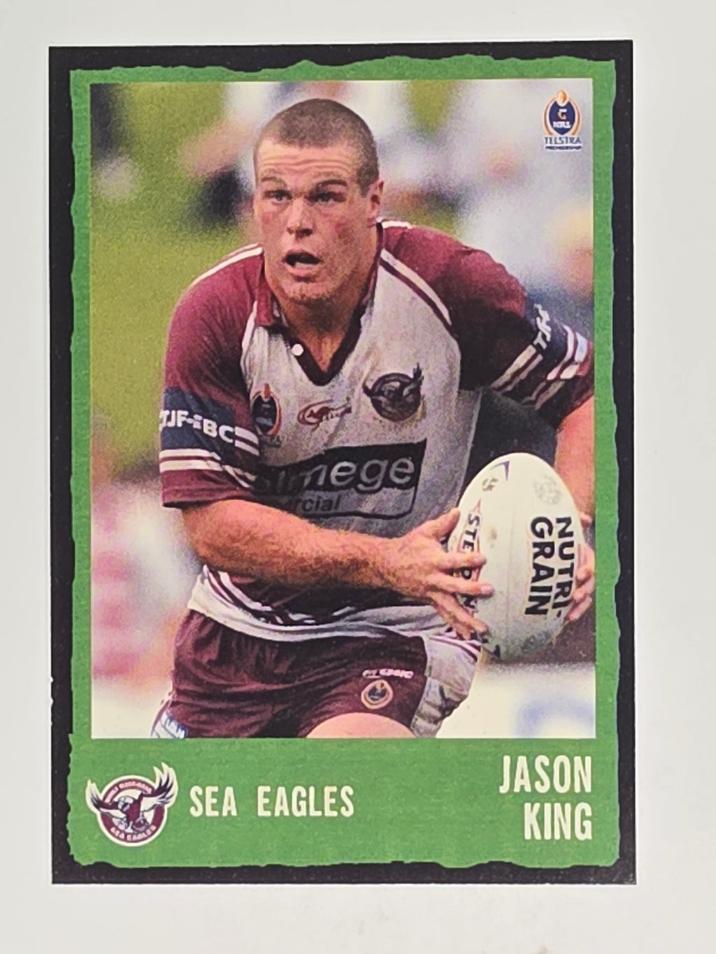 NRL 2004 Daily Telegraph | Base Card #166 | Jason King | Sea Eagles