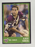 NRL 2004 Daily Telegraph | Base Card #169 | Albert Torrens | Sea Eagles