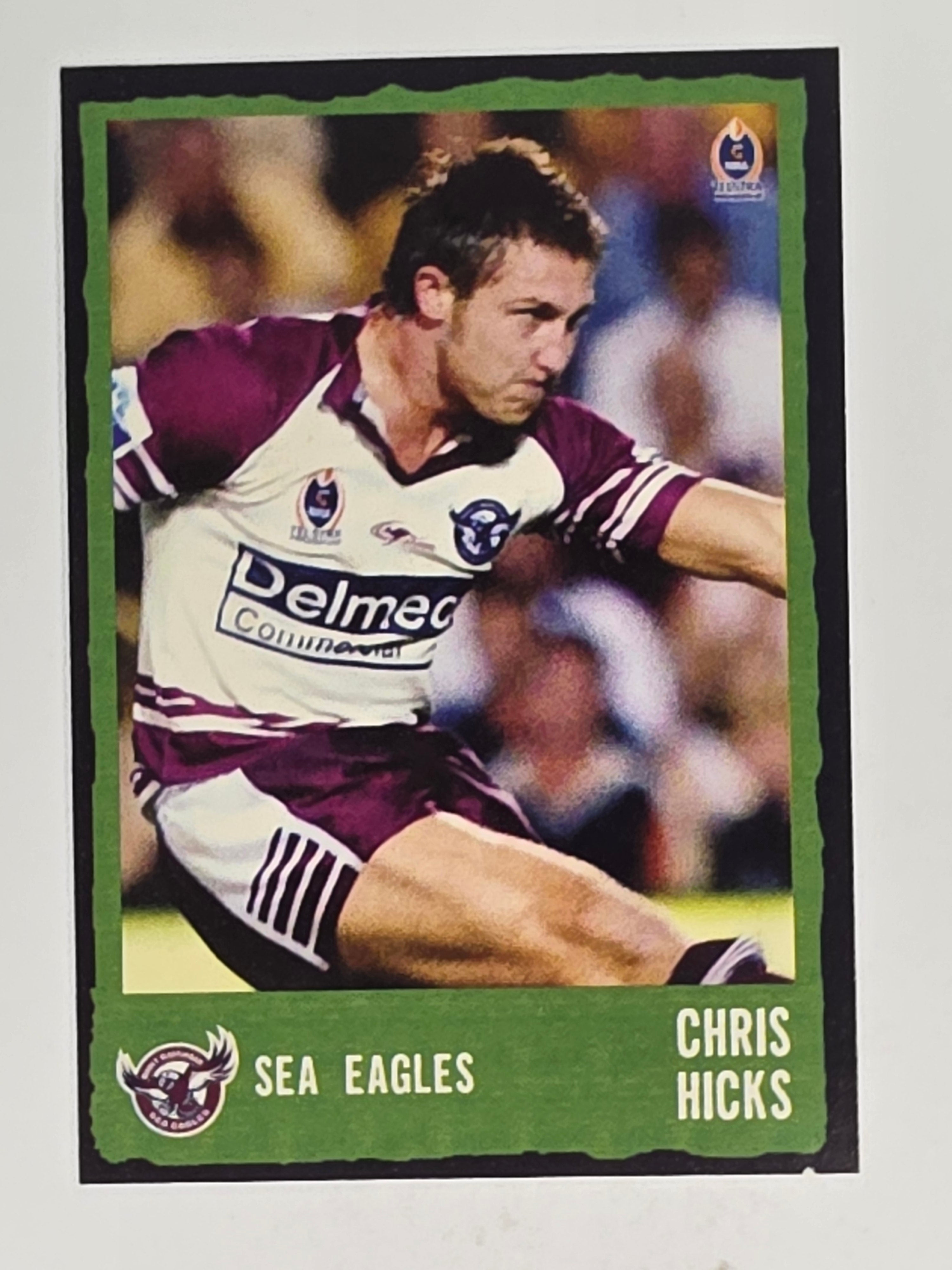 NRL 2004 Daily Telegraph | Base Card #175 | Chris Hicks | Sea Eagles