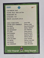NRL 2004 Daily Telegraph | Base Card #177 | Cronulla Sutherland Sharks Logo