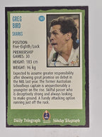 NRL 2004 Daily Telegraph | Base Card #181 | Greg Bird | Cronulla Sharks