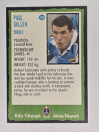 NRL 2004 Daily Telegraph | Base Card #183 | Paul Gallen | Cronulla Sharks