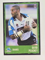 NRL 2004 Daily Telegraph | Base Card #185 | David Peachey | Cronulla Sharks