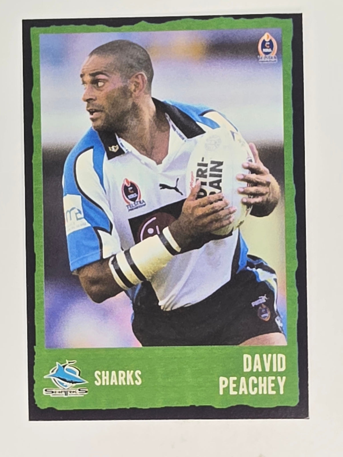 NRL 2004 Daily Telegraph | Base Card #185 | David Peachey | Cronulla Sharks
