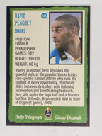 NRL 2004 Daily Telegraph | Base Card #185 | David Peachey | Cronulla Sharks