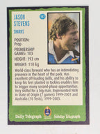 NRL 2004 Daily Telegraph | Base Card #187 | Jason Stevens | Cronulla Sharks