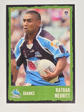 NRL 2004 Daily Telegraph | Base Card #191 | Nathan Merritt | Cronulla Sharks