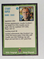 NRL 2004 Daily Telegraph | Base Card #192 | Stuart Raper | Cronulla Sharks