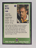 NRL 2004 Daily Telegraph | Base Card #196 | Matt Geyer | Melbourne Storm