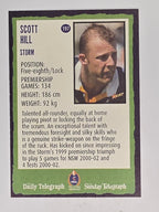 NRL 2004 Daily Telegraph | Base Card #197 | Scott Hill | Melbourne Storm