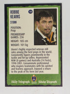 NRL 2004 Daily Telegraph | Base Card #199 | Robbie Kearns | Melbourne Storm