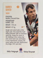 NRL 2004 Daily Telegraph | Base Card #210 | Darren Senter | Wests Tigers