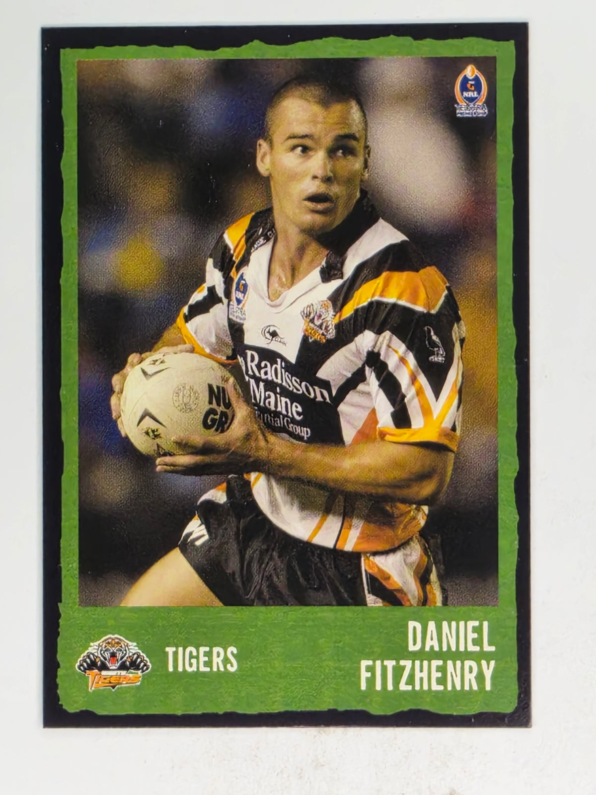 NRL 2004 Daily Telegraph | Base Card #212 | Daniel Fitzhenry | Wests Tigers