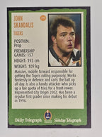 NRL 2004 Daily Telegraph | Base Card #219 | John Skandalis | Wests Tigers