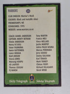 NRL 2004 Daily Telegraph | Base Card #225 | New Zealand Warriors Logo