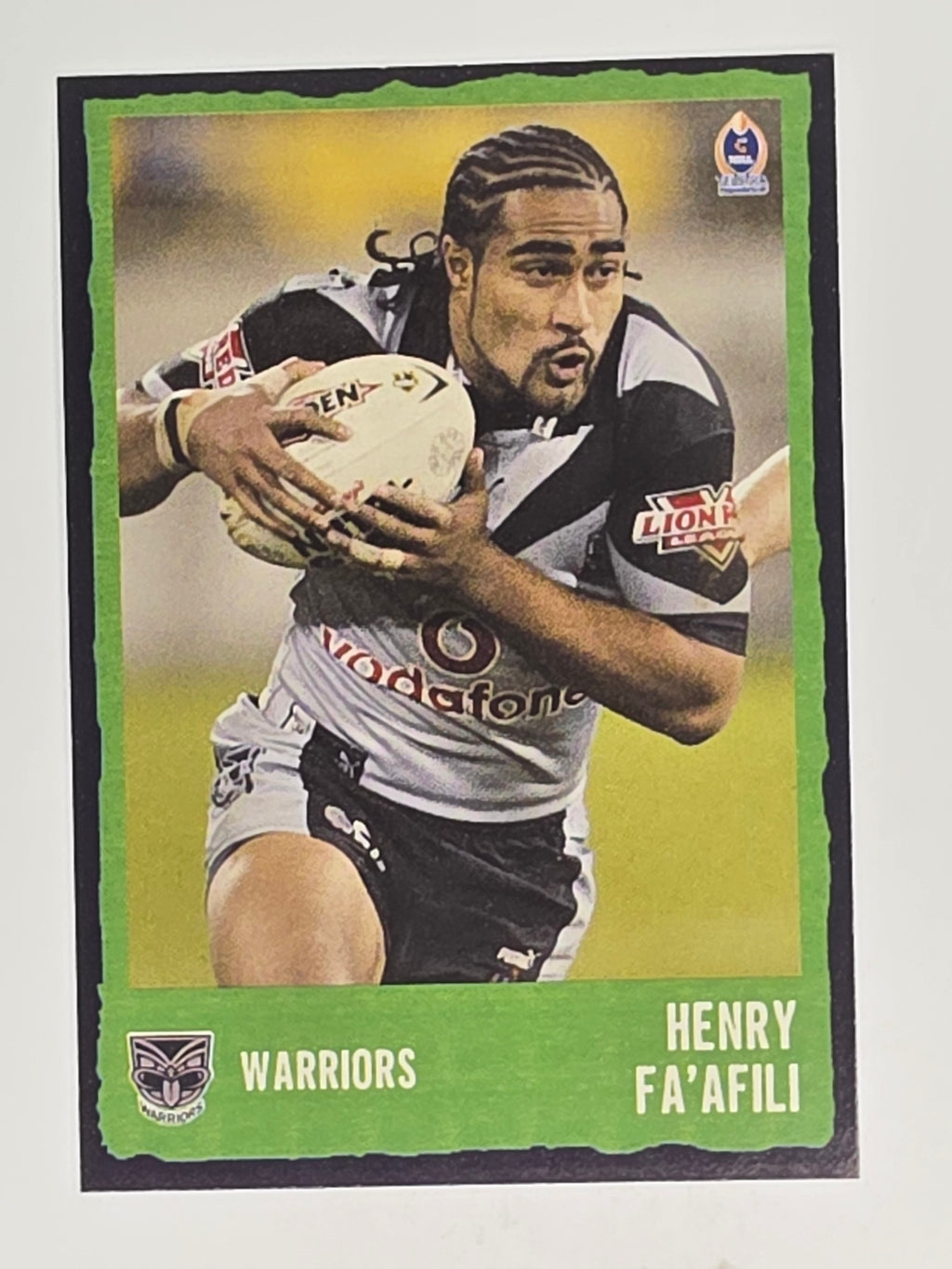 NRL 2004 Daily Telegraph | Base Card #228 | Henry Fa'afili | Warriors