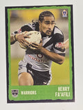 NRL 2004 Daily Telegraph | Base Card #228 | Henry Fa'afili | Warriors