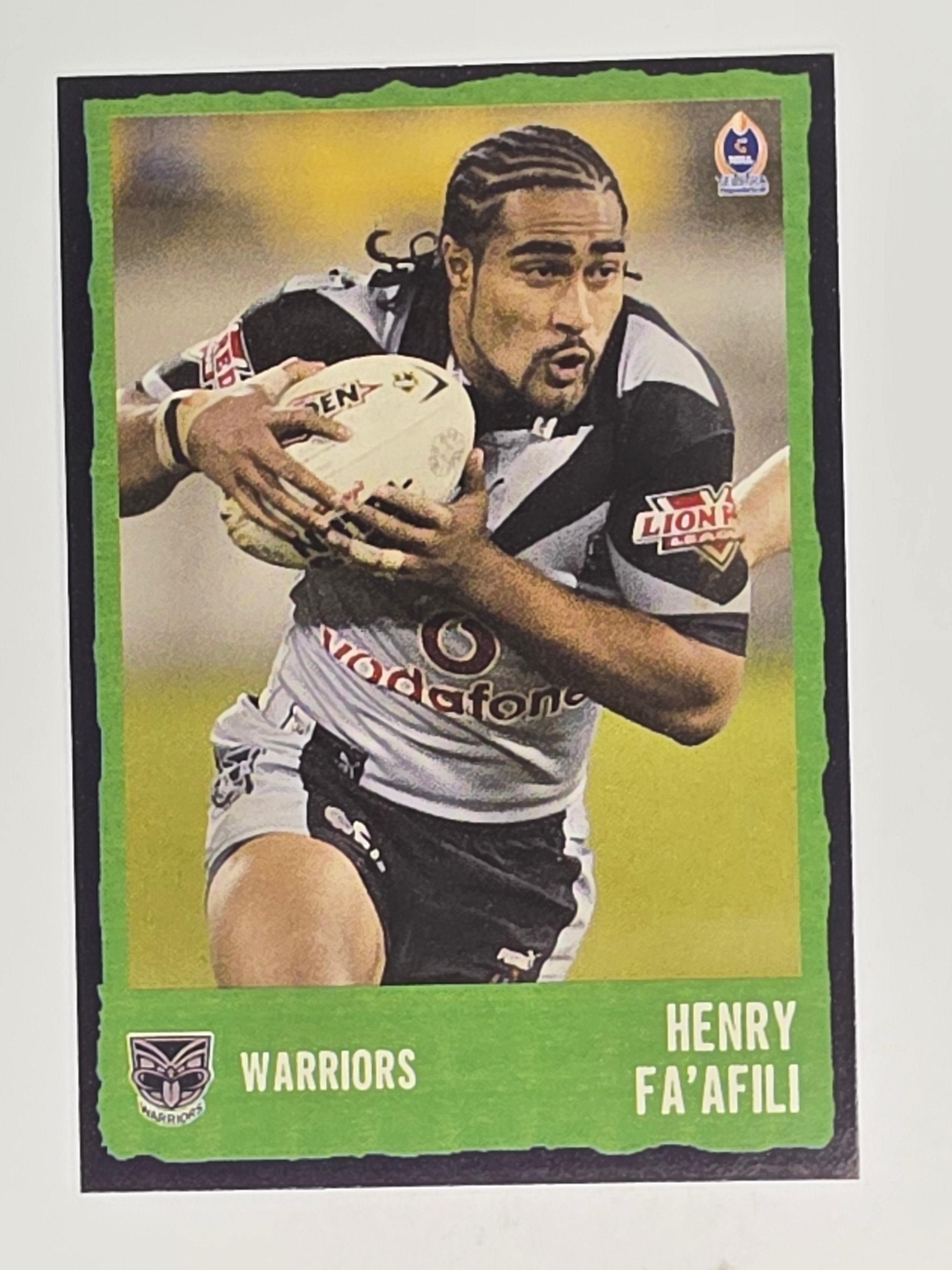 NRL 2004 Daily Telegraph | Base Card #228 | Henry Fa'afili | Warriors