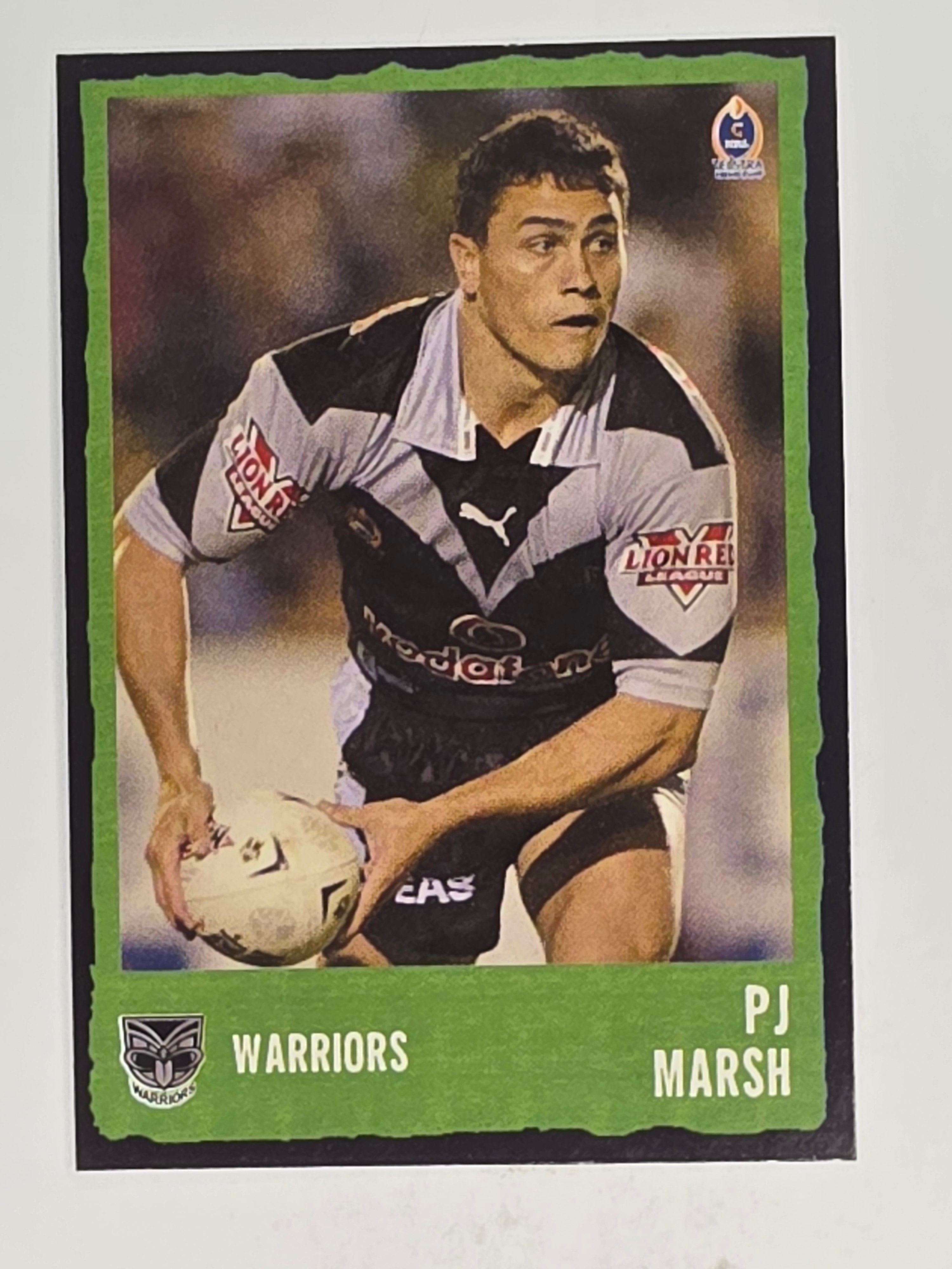 NRL 2004 Daily Telegraph | Base Card #231 | PJ Marsh | Warriors