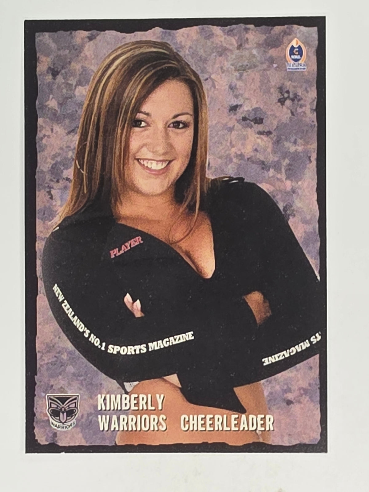 NRL 2004 Daily Telegraph | Base Card #255 | Kimberly | Warriors Cheerleader
