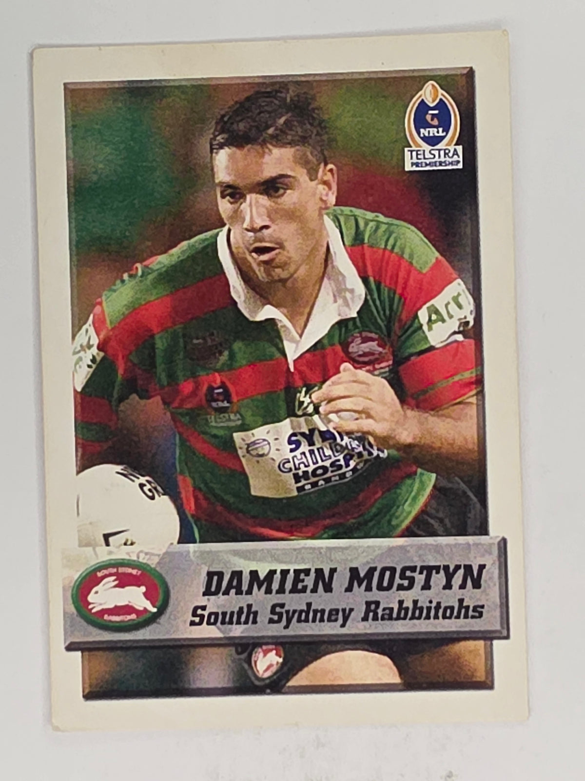 NRL 2002 Daily Telegraph | #191 Damien Mostyn | South Sydney Rabbitohs