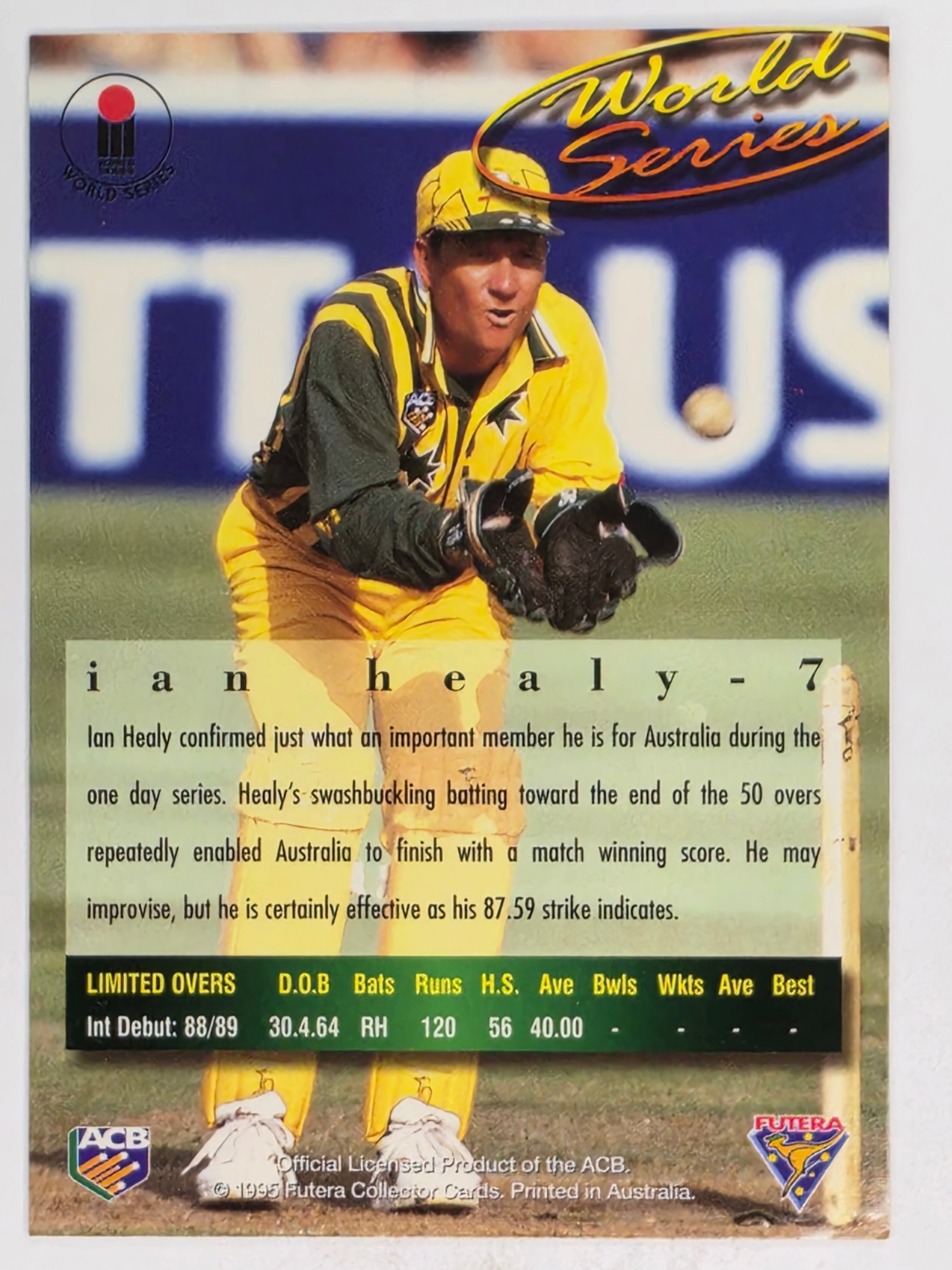 1995-96 Futera Cricket | #007 Ian Healy | Australian Men