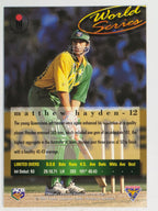 1995-96 Futera Cricket | #012 Matthew Hayden | Australian Men