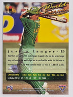 1995-96 Futera Cricket | #015 Justin Langer | Australian Men
