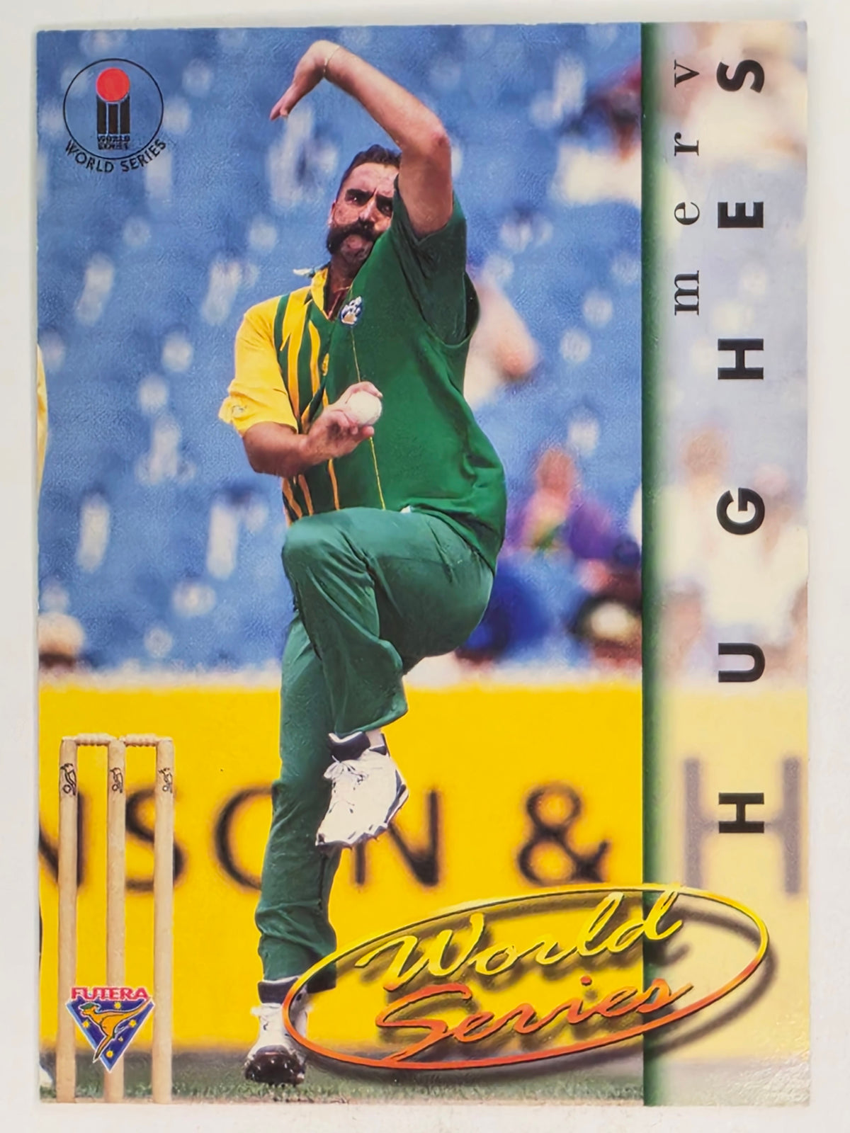 1995-96 Futera Cricket | #021 Merv Hughes | Australian Men
