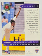 1995-96 Futera Cricket | #024 Damien Fleming | Victorian Bushrangers