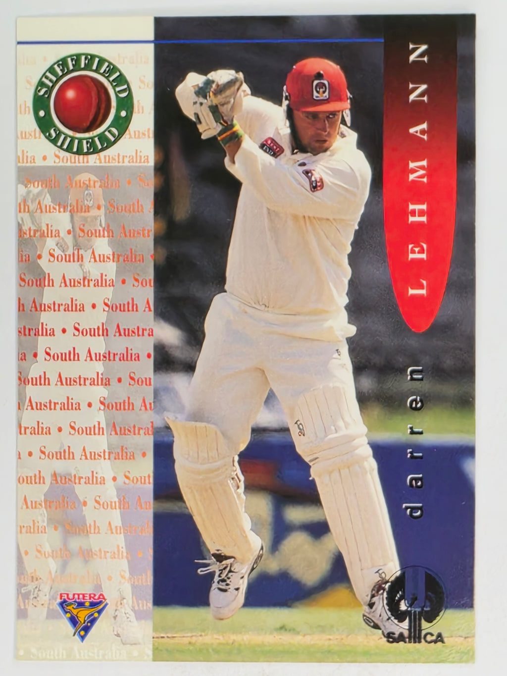 1995-96 Futera Cricket | #029 Darren Lehmann | South Australia Redbacks