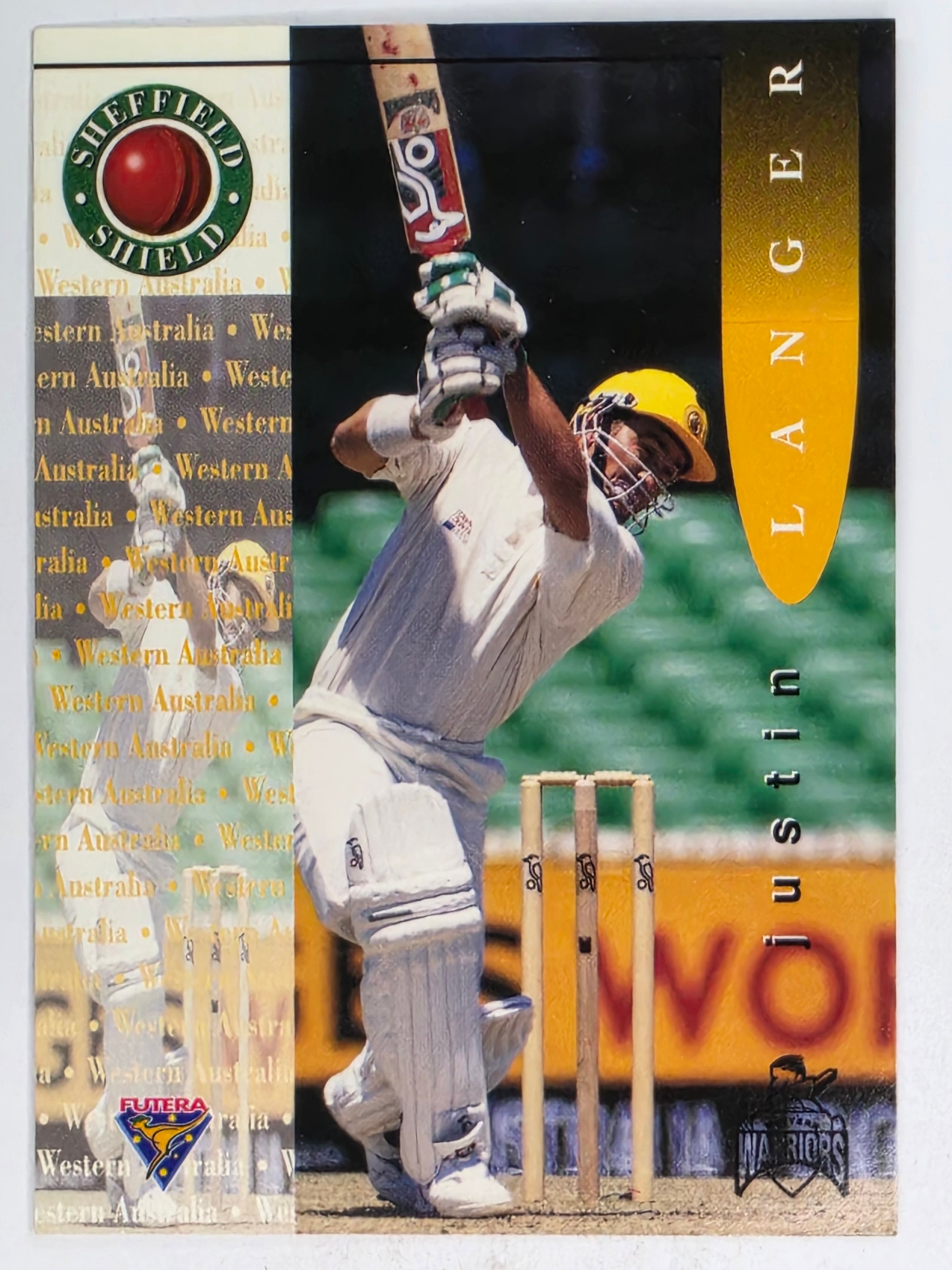 1995-96 Futera Cricket | #033 Justin Langer | Western Warriors