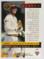 1995-96 Futera Cricket | #044 Allan Border | Queensland Bulls