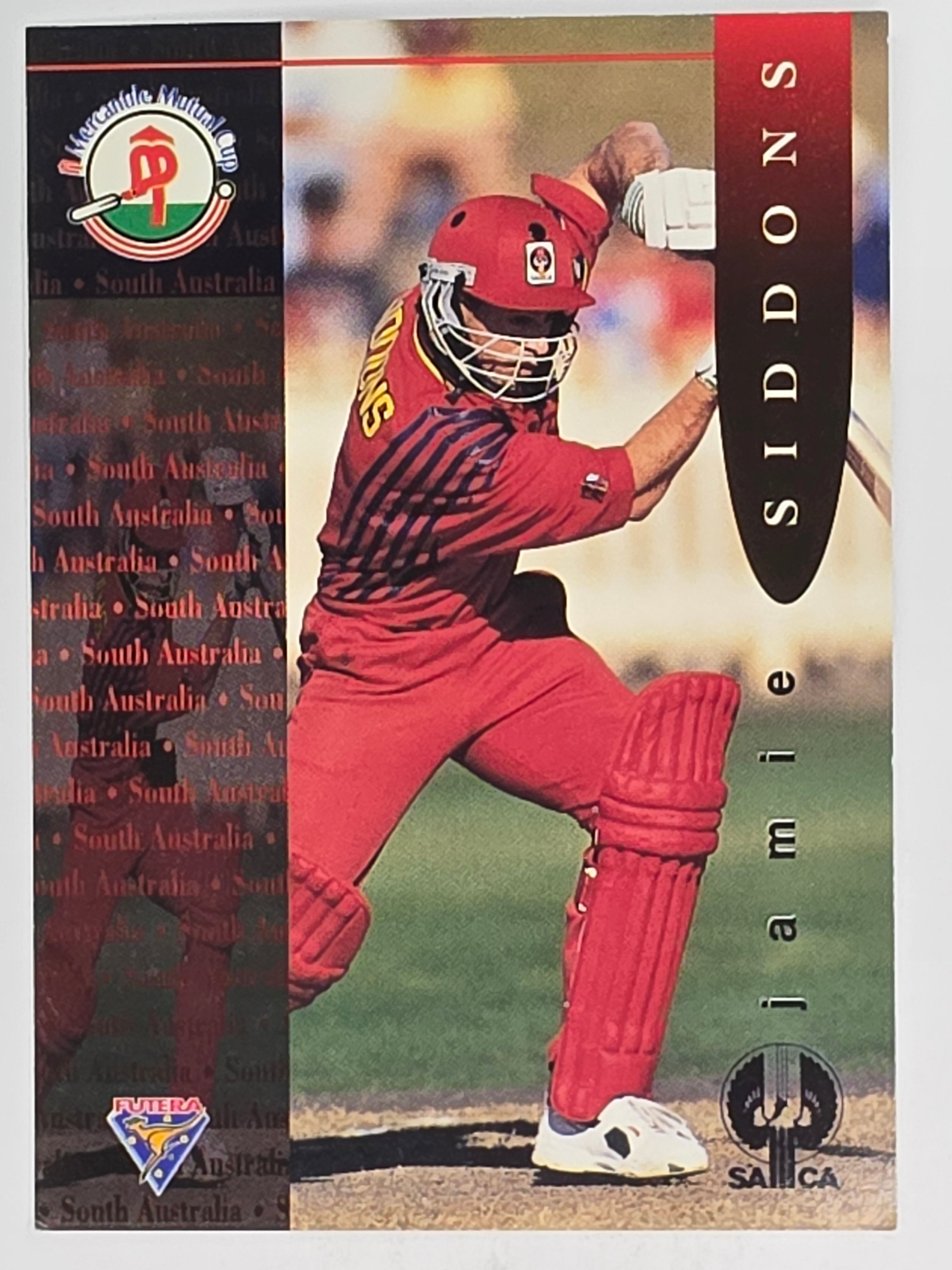 1995-96 Futera Cricket | #065 Jamie Siddons | South Australia Redbacks