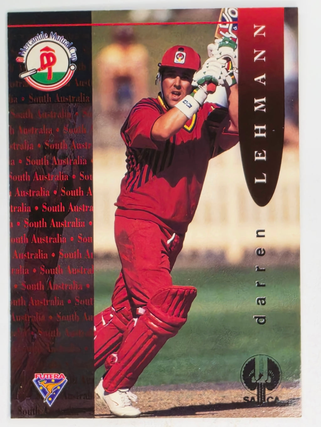 1995-96 Futera Cricket | #067 Darren Lehmann | South Australia Redbacks